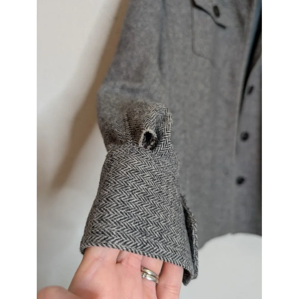 J Crew Blazer Jacket Pockets Gray Womens 61220 Wool Blend Classic Career Work‎